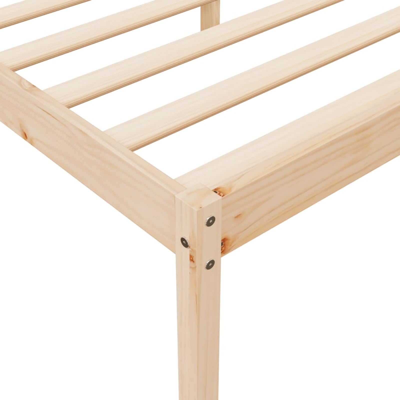 WGYHOME Seniorenbett 120x200 cm aus massiver Kiefer, 35 cm Unterbett-Stauraum, robuste Sperrholzlatten, seniorengerechtes Bettgestell