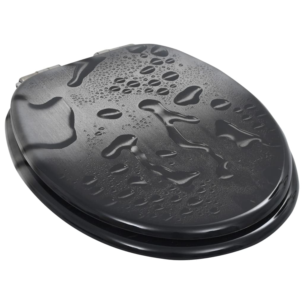 Sedile WC in MDF coperchio con chiusura morbida gocce d'acqua 02_0002903