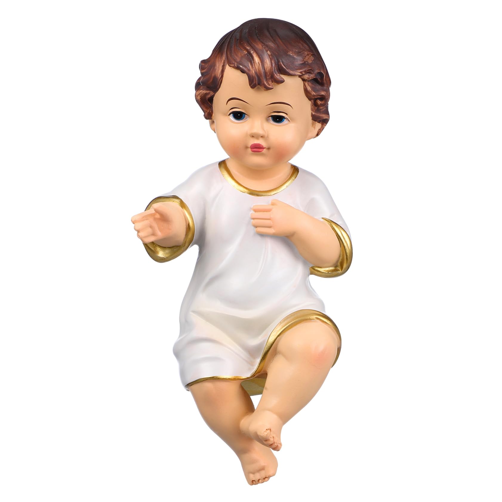 Figurines de Jésus miniatures ABOOFAN en résine blanche pour décoration