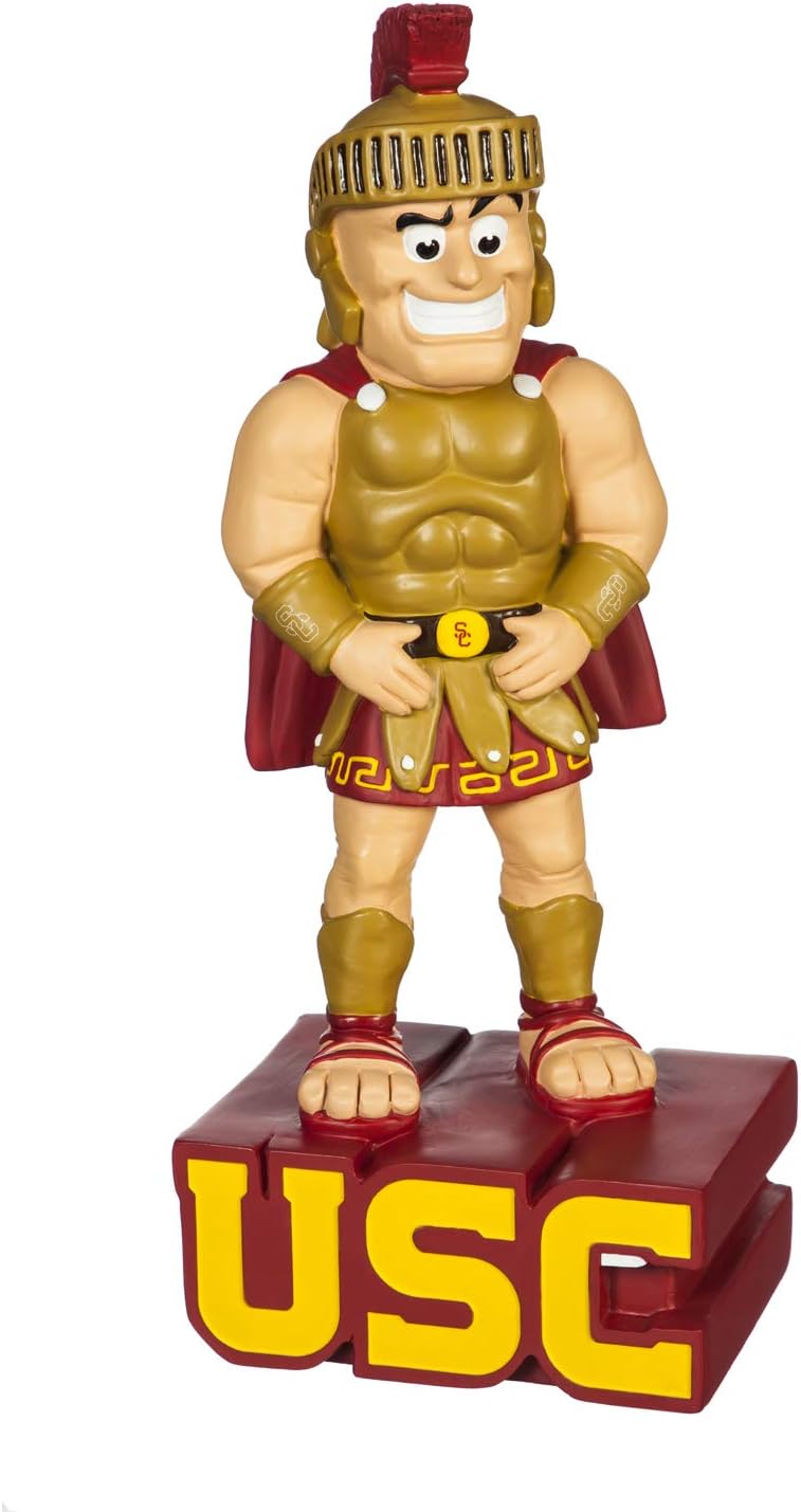 Team Sports America NCAA University of Southern California Fun Colorful Mascot Statue 12 Inches Tall