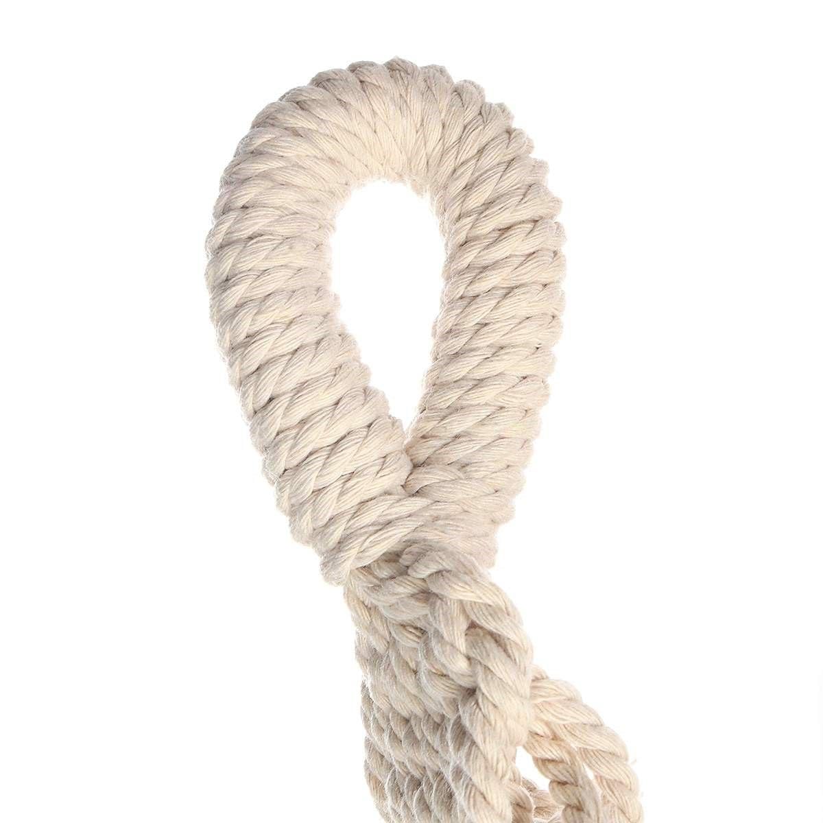 Rea - Tutumi Amaca Doppia In Corda Intrecciata 400256, Bianco, Per 2 Persone 270 X 150 Cm