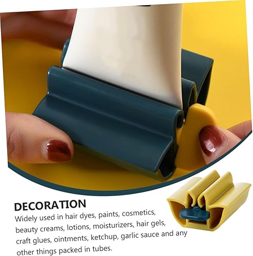 Miniatura 4 de Healifty 4 piezas de tubo de pasta de dientes para dispensar pasta de dientes fácil para accesorios de baño, incluye y colores