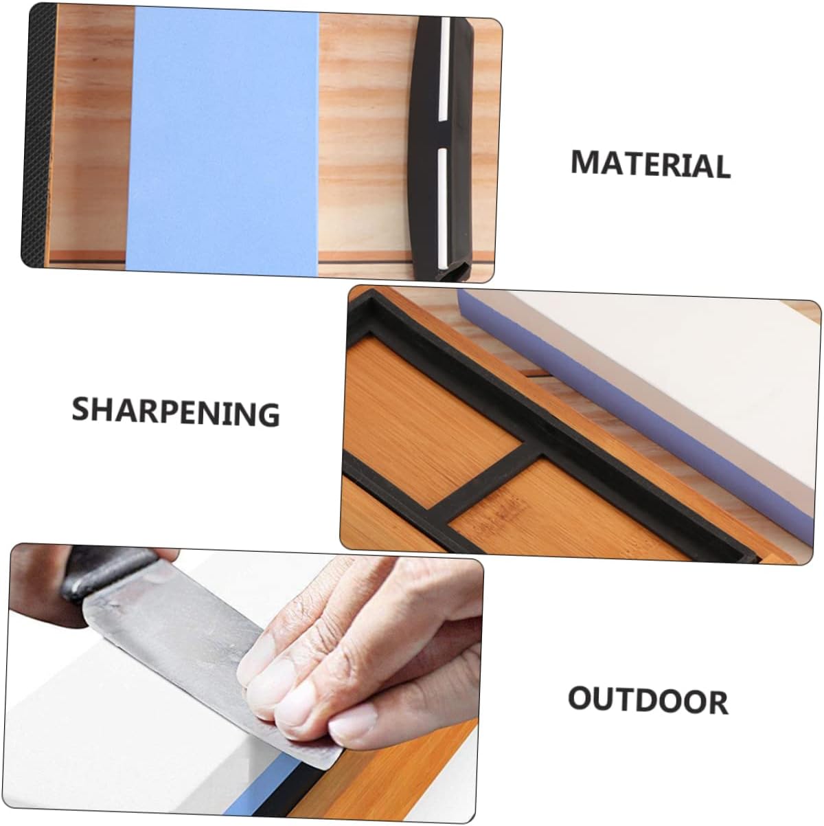 1Set Double Sided Whetstone Sharpening Stone Kit Grits with Mat Base and Correction Stone for Kitchen Tools Scissors and Multi Purpose Cutters