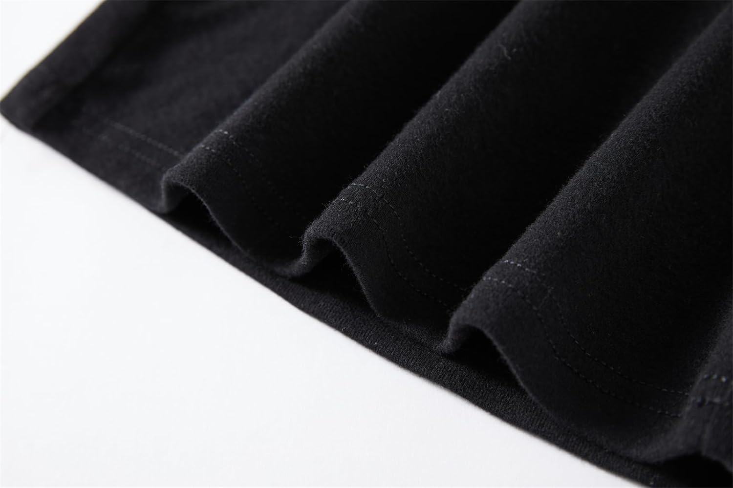 Niyage Girls Cotton Long Sleeve T-Shirt Toddler Comfort Soft Thick Basic Crewneck Tee Tops with Ruffles Trim - Image 6