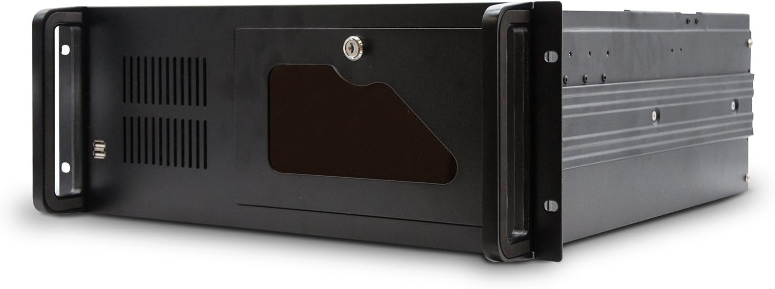 Tooq Rack-406n Computer Case for 19 Inch Rack, ATX Format Front Lock with Key 2 x USB 2.0