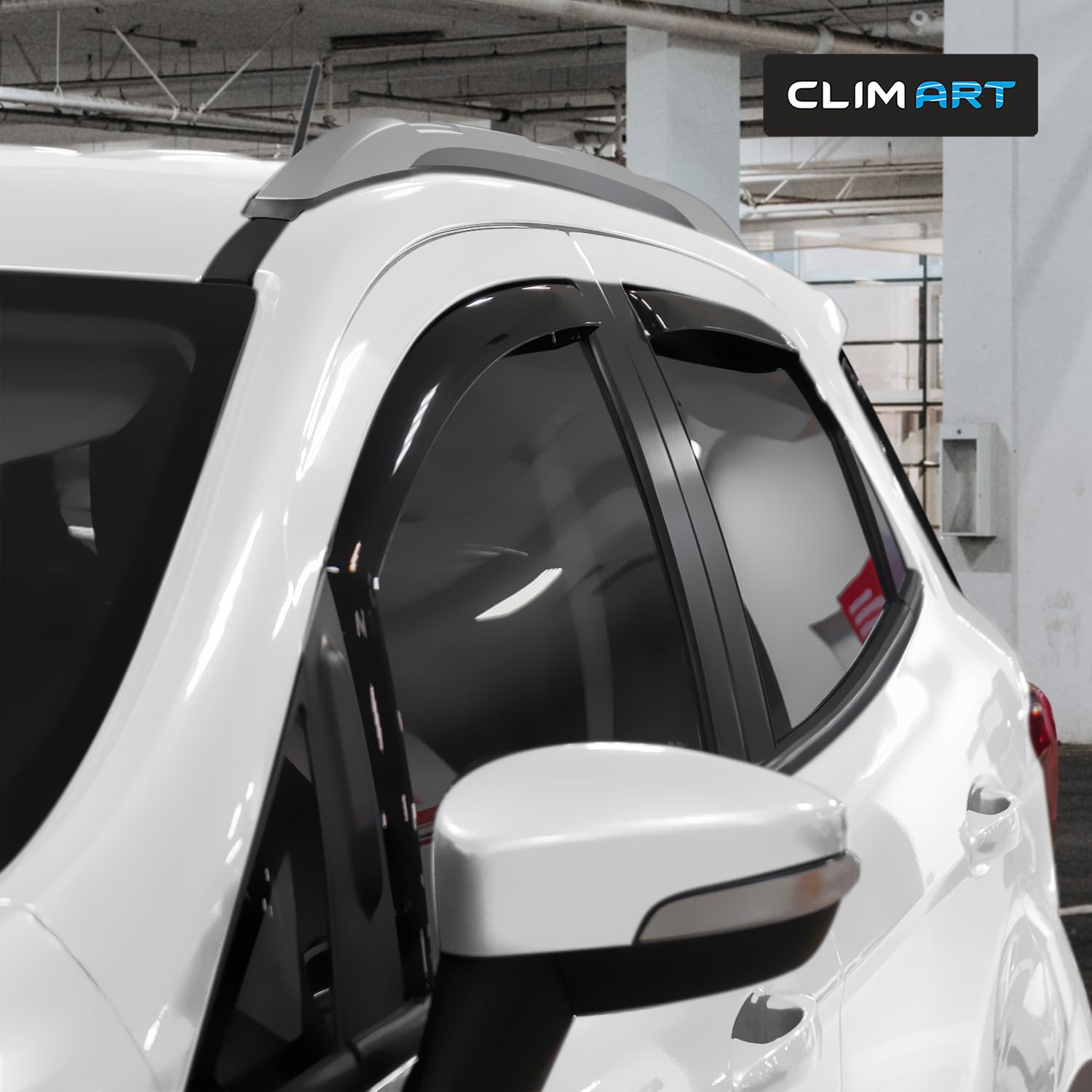 CLIM ART Déflecteurs pour/Compatible avec Ford EcoSport 14-23 - Canal 4Pc.