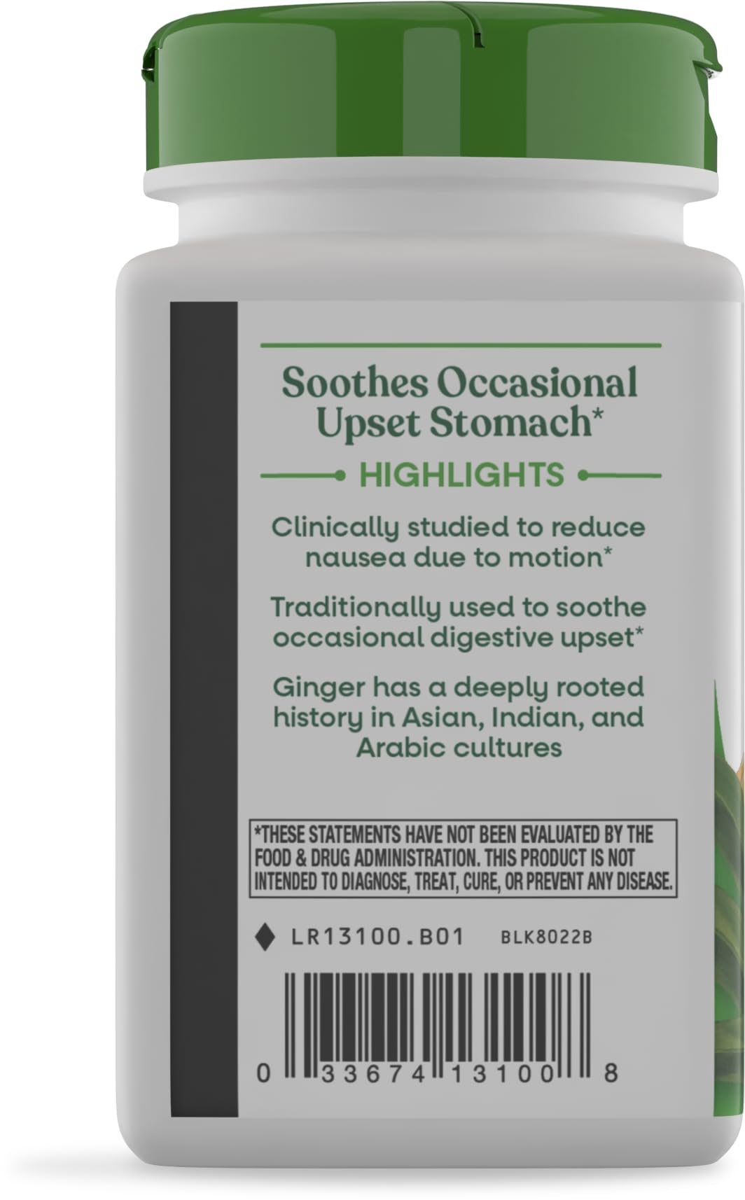 Nature's Way Ginger Root Capsules,1,100 mg per Serving, Vegan, 100 ct — Amazon image 10