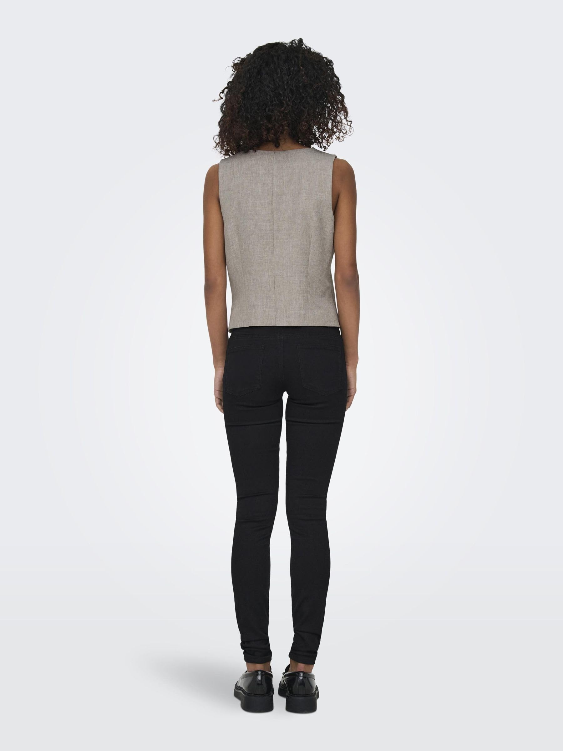 ONLY Onllinda S/L Mel Fitted Vest Cc Tlr Gilet Donna (Pacco da 1)
