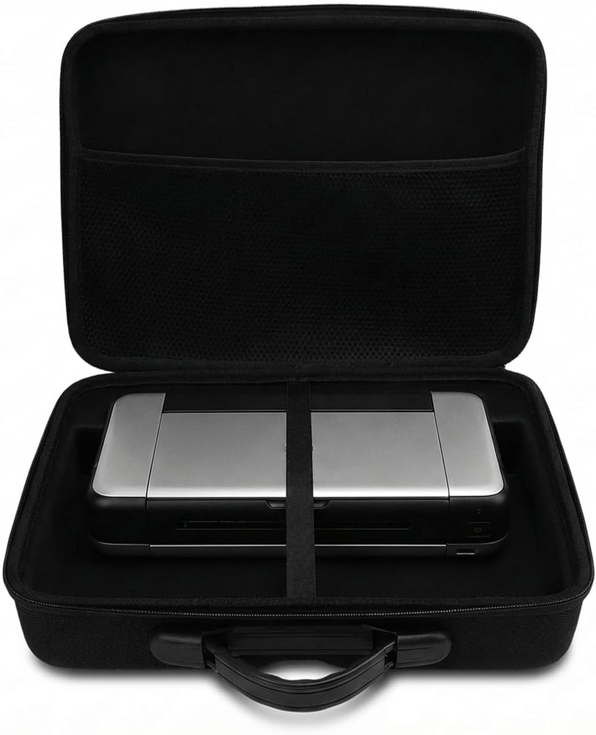 Hard Travel Case for TR150 Portable Printer Carrying Case, TR160 iP110 Wireless Mobile Printer Storage Bag, Hard EVA Housing Adjustable Divider Mesh Pocket Travel Storage Ba