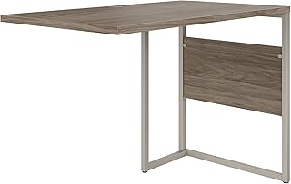 Bush Business Furniture Hybrid 42W x 24D Desk Return/Bridge in Black Walnut