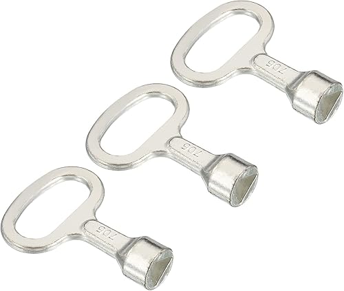 PATIKIL Llave de enchufe triangular, paquete de 3 llaves de interruptor de medidor de agua a gas para gabinete eléctrico para bloqueo de panel