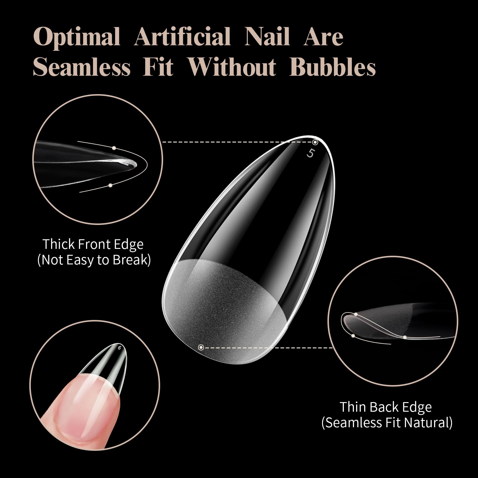 Almond Nail Tips - Image 3