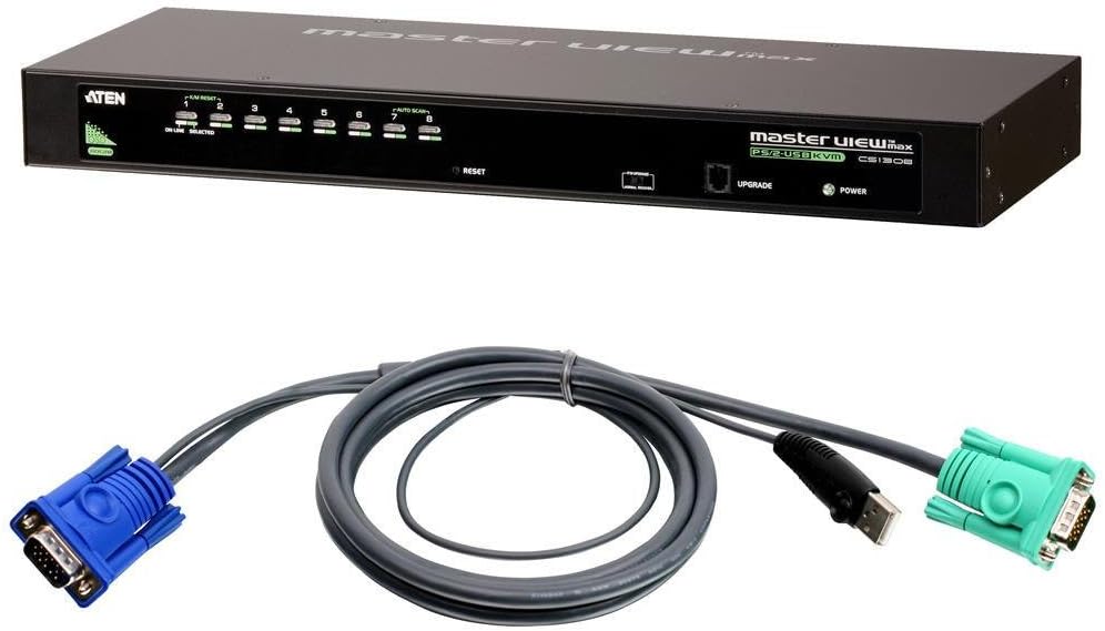 Aten Network CS1308KIT CS1308 8Port USB/PS2 KVM Switch with