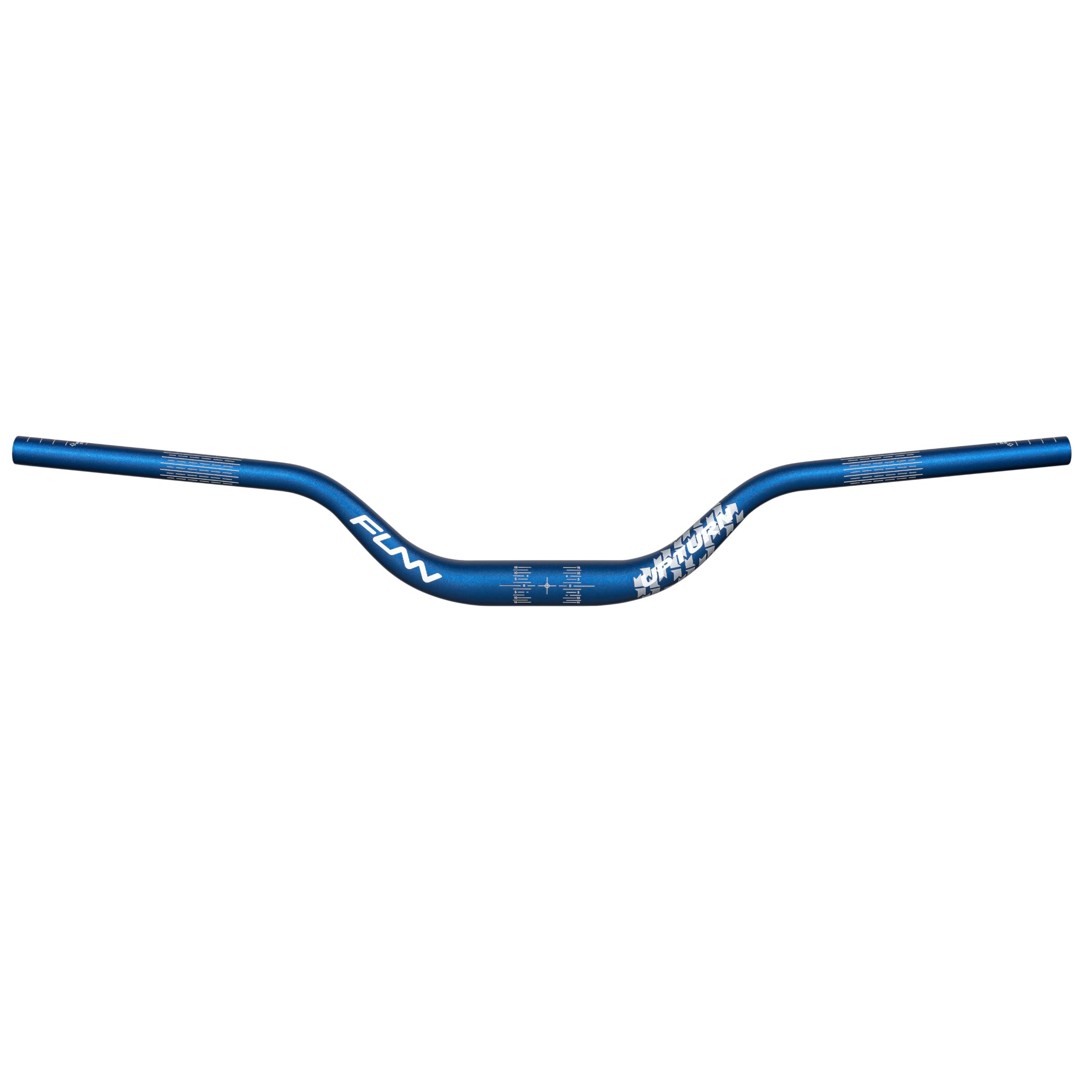 Funn Upturn High-Rise Mountain Bike Handlebar with Bar Clamp 35mm and Width 800mm, Durable and Lightweight Alloy Riser Handlebar for MTB and BMX Bike, Rise 75mm MTB Handlebar (Blue)