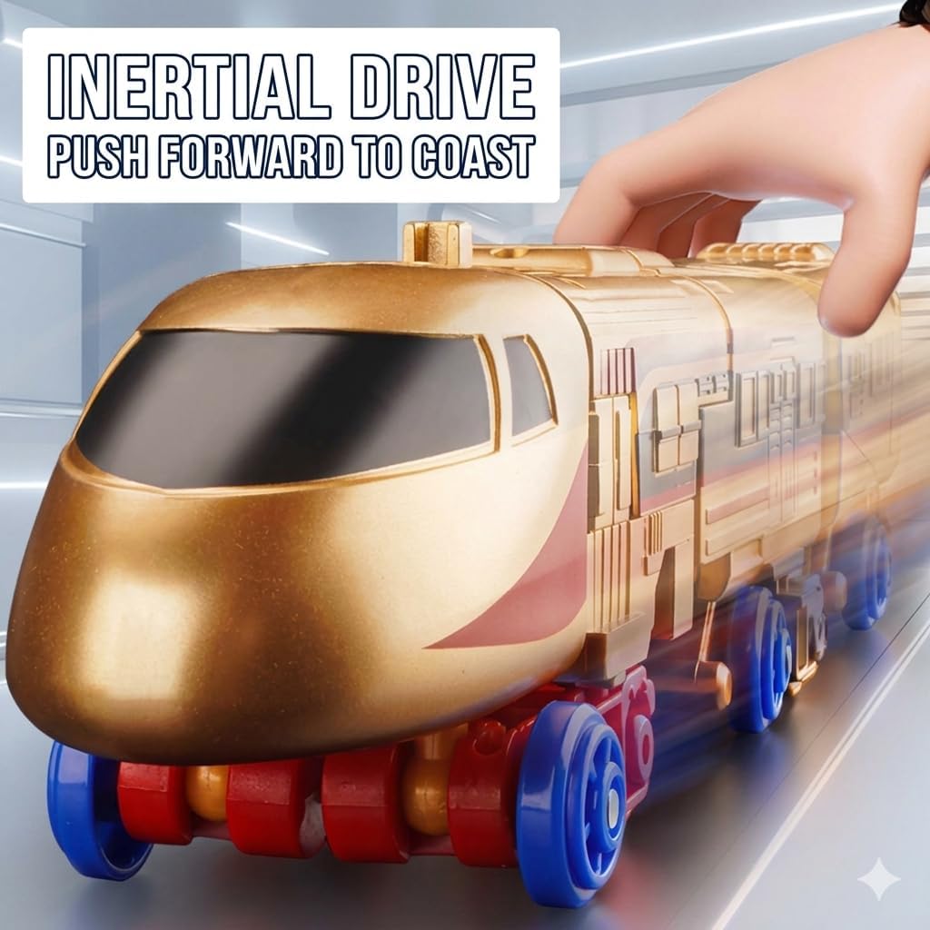 3in1 Transforming Train Robot Toy,Bullet Toy Action Figure(Grey)