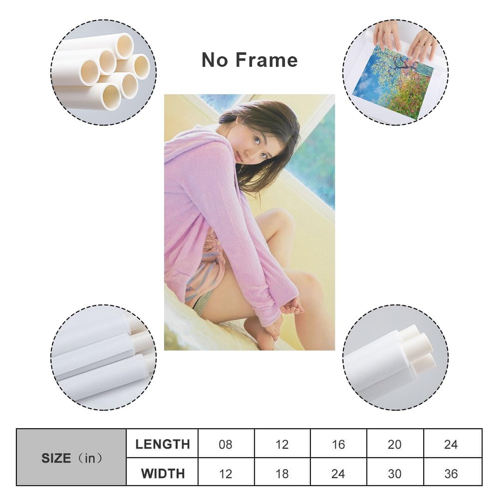 Amazon.co.jp: 松岡茉優セクシーな写真イメージのポスター キャンバス