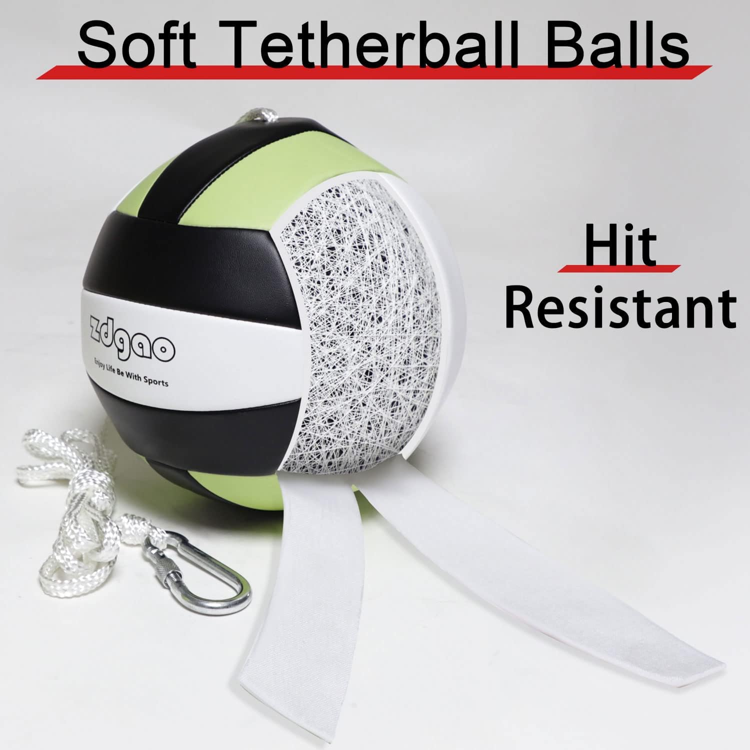 YDDS Tetherball Set with Base | Glow in Dark Tetherball Ball and Rope with Poles and Heavy Duty Base, Fun Backyard Games for Family, Kids, and Adults : Sports & Outdoors