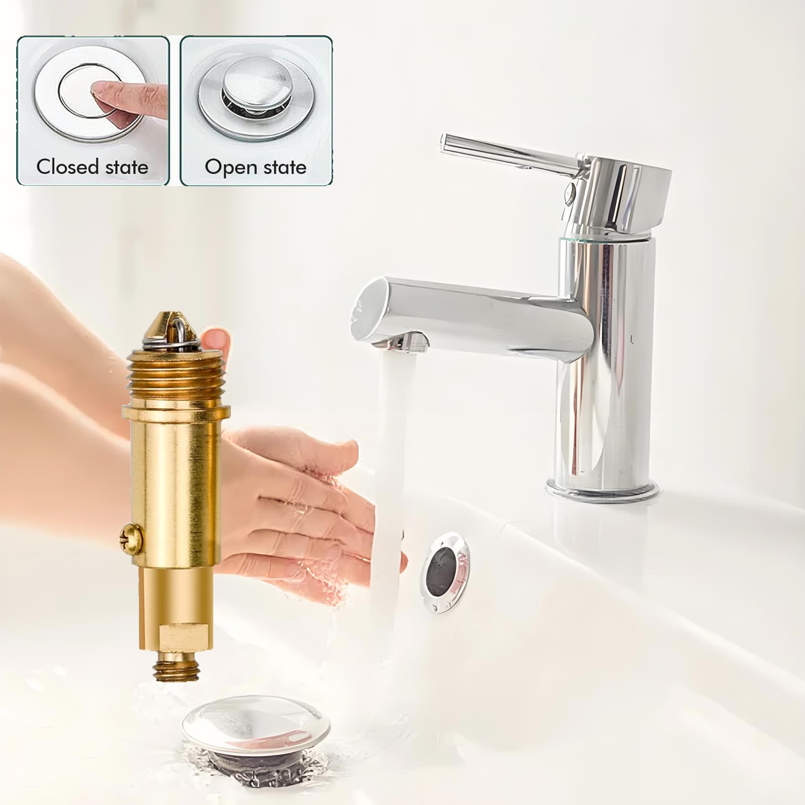 Pop Up Sink Bath Plug Replacement Bolt - Image 4