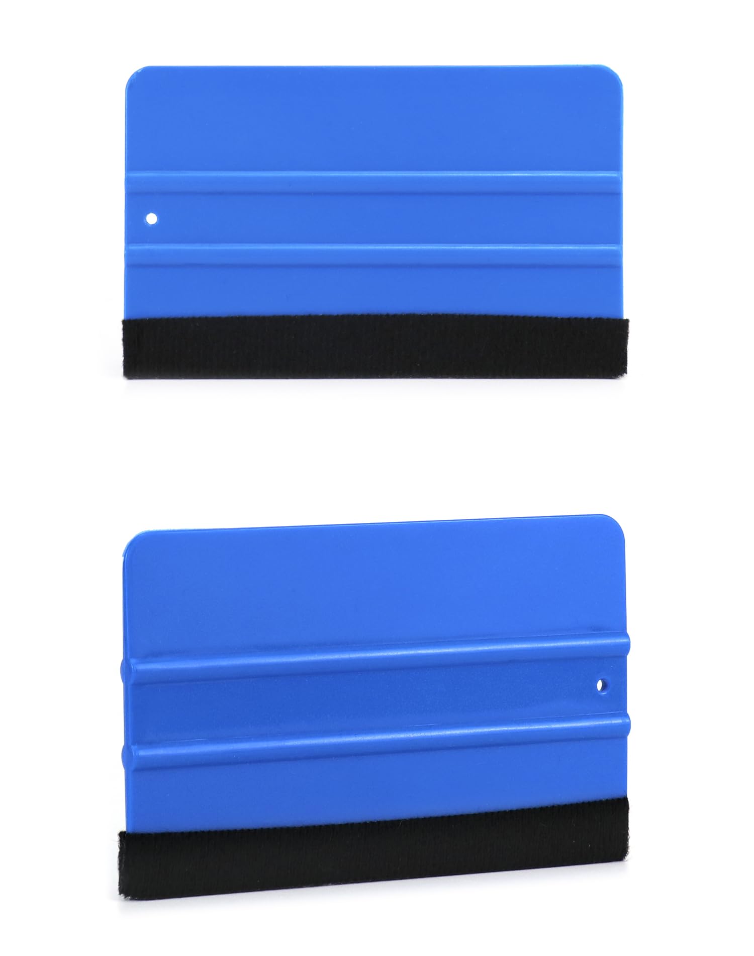 QWORK® Juego de 10 Raspadores de Película, Espátula Vinilo con Borde de Fieltro Suave para Rotulación de Automóviles, Papel Tapiz, Películas de Vidrio, 13 cm x 8 cm