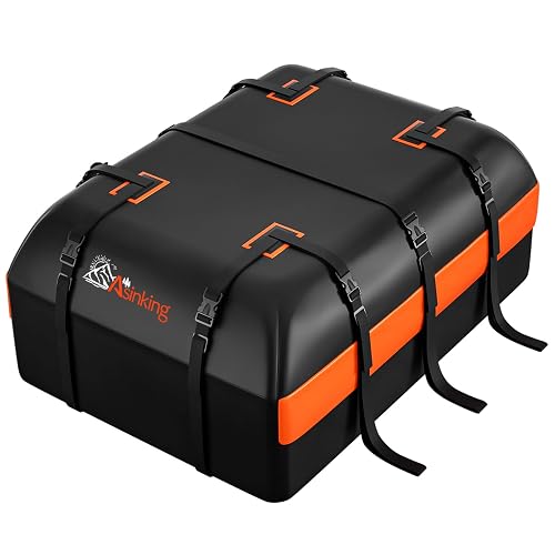 Asinking Car Rooftop Cargo Carrier Bag 15 Cubic Feet