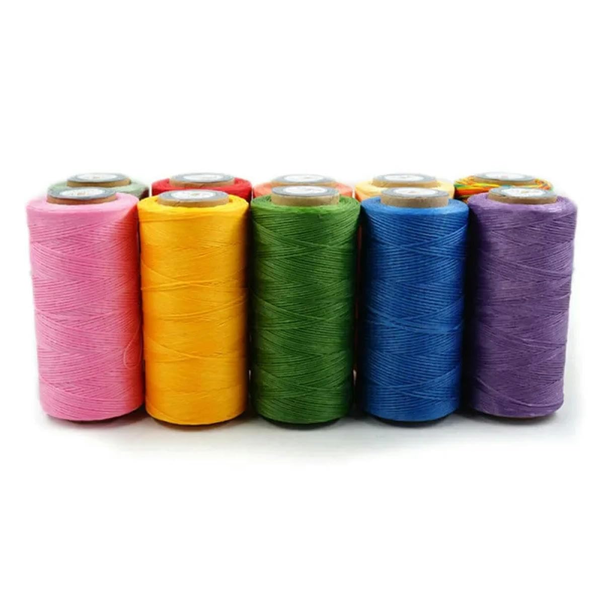 Filo cerato rotondo da 0,4-0,8 mm per lavori artigianali in pelle, cucito, fai da te, gioielli, filo cerato rotondo per braccialetti intrecciati, cucito in pelle-31- rosa-0,4,0 mm 110 m