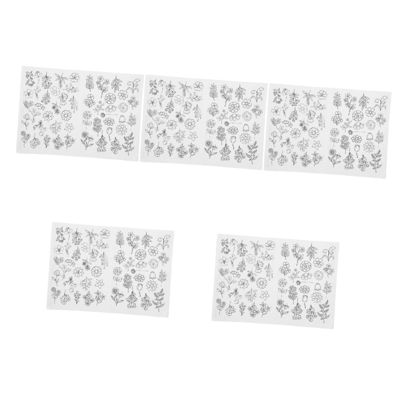 Artibetter 5 Blätter Wasserlöslicher Stabilisator Zerreißbar Stickunterlage Stickerei Stickstabilisator Nähen Stoff Waschbar Handnäh-stabilisatoren Dekorative Stickvliese Anfänger Papier