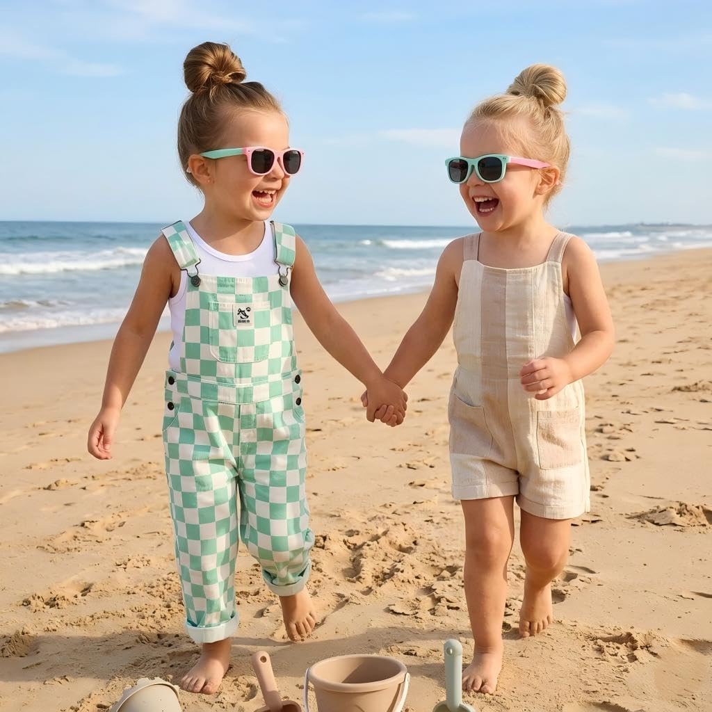 Kids Polarized Sunglasses for Girls Boys - Toddler TPEE Flexible Rubber Shades Age 3-10
