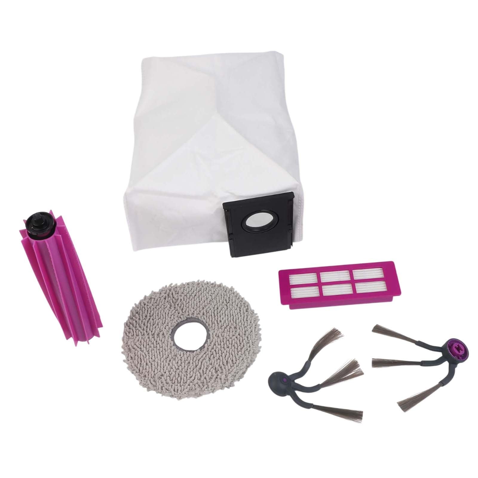 FUBESK V16 J15 Auto-svuotamento Robot Aspirapolvere Accessori di ricambio/Spazzola Principale/Panno Mop Filtro/Filtro Aspirapolvere Sacchetto di Polvere Lavabile Microfibra Pavimento Mop Pads