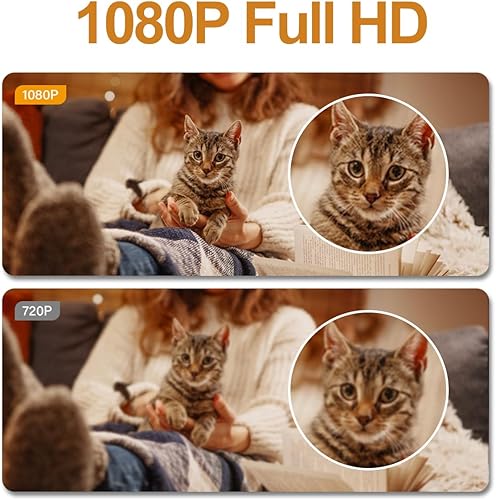Miniatura 2 de Detector de cámara oculta con cargador, cámara portátil de seguridad 1080P, mini cámara de niñera con bucle para vigilancia interiorexterior, sin
