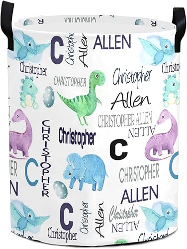 Miniatura 6 de Cesta de lavandería personalizada con nombre, cesta plegable para bebé, organizador de almacenamiento, decoración de dormitorio para niñas, adultos