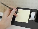 Bostitch Office Konnect Sticky Note Holder + Business Card Stand, Includes Pen Holders, Black – view 2