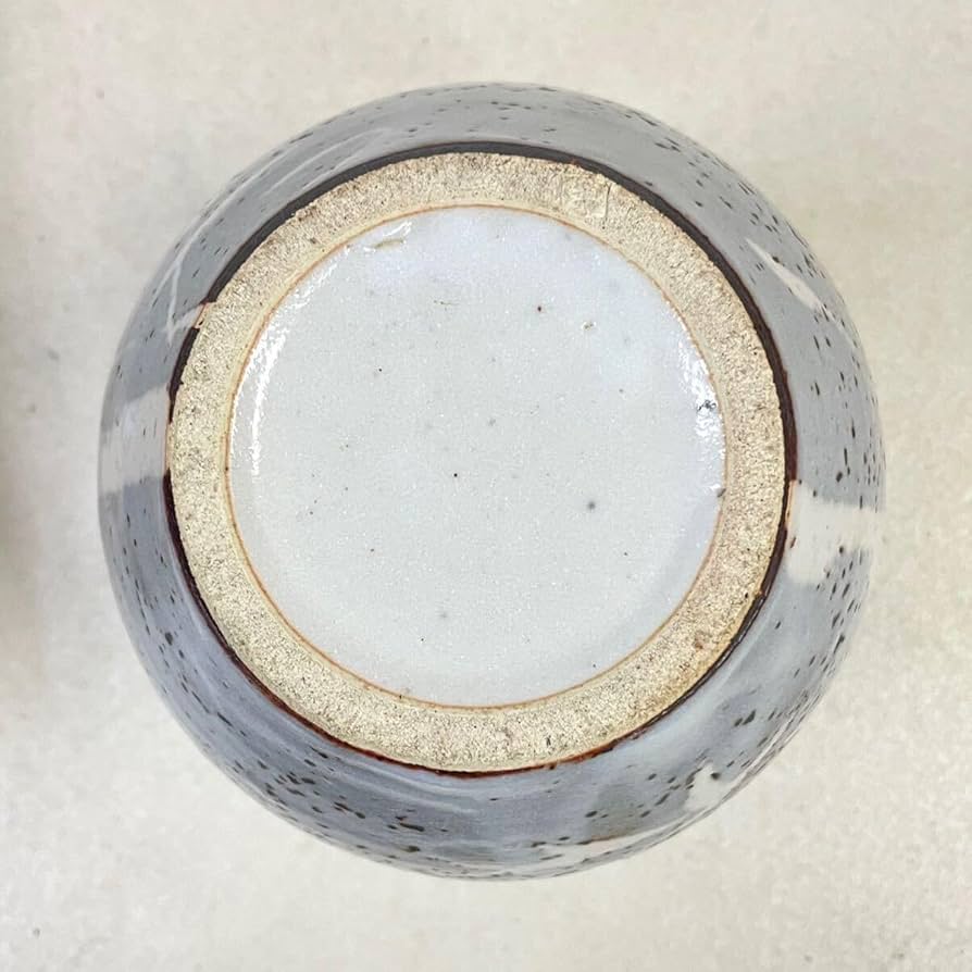 Amazon.co.jp: 桔梗屋窯 五代目 小三郎作 「志野竹文花瓶」共箱付き 高