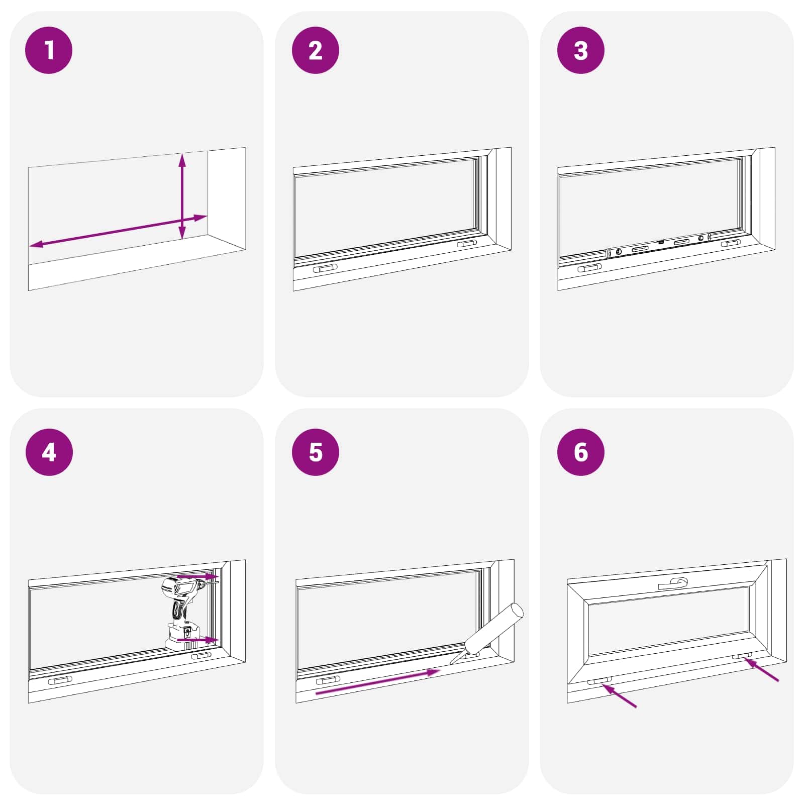 vidaXL Finestra per seminterrato RISOR 100 x 40 cm PVC e Vetro Bianco, Design Moderno per Seminterrato, Installazione di finestra rettangolare, finestre in PVC durevoli per luce e ventilazione