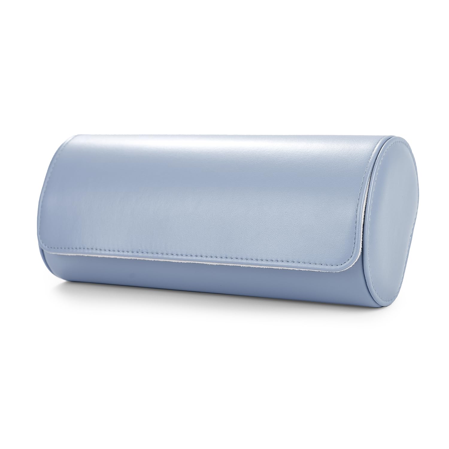 Oirlv Luxe PU Cuir 3 Fentes Etui Montre,Boite a Montre Homme,Rangement Pour Coffret Cadeau Noël Anniversaire Boite Montre(Bleu Clair)