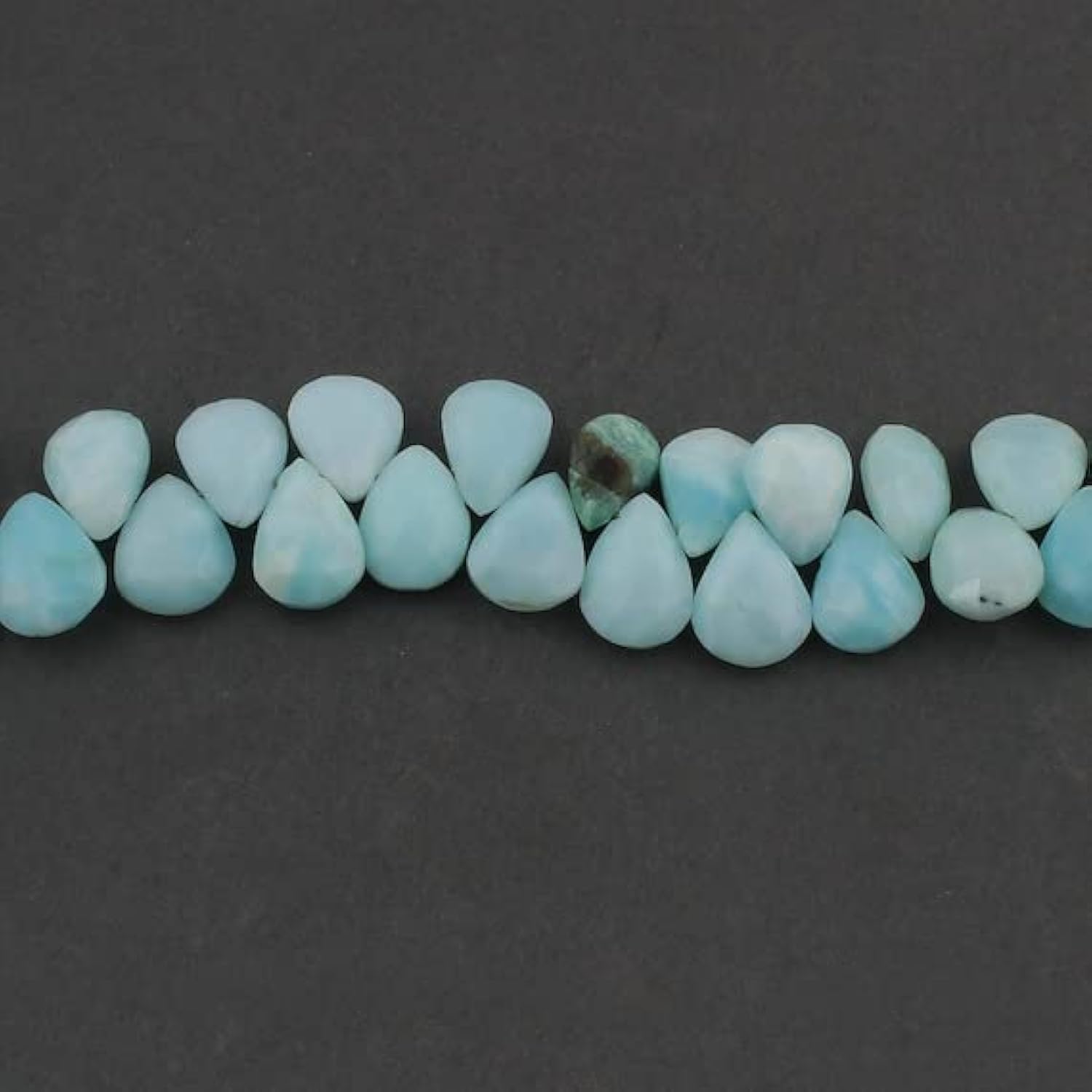 Perles opale du Pérou facettées en forme de poire 14mm-16mm sur fil de 8 pouces pour bijoux