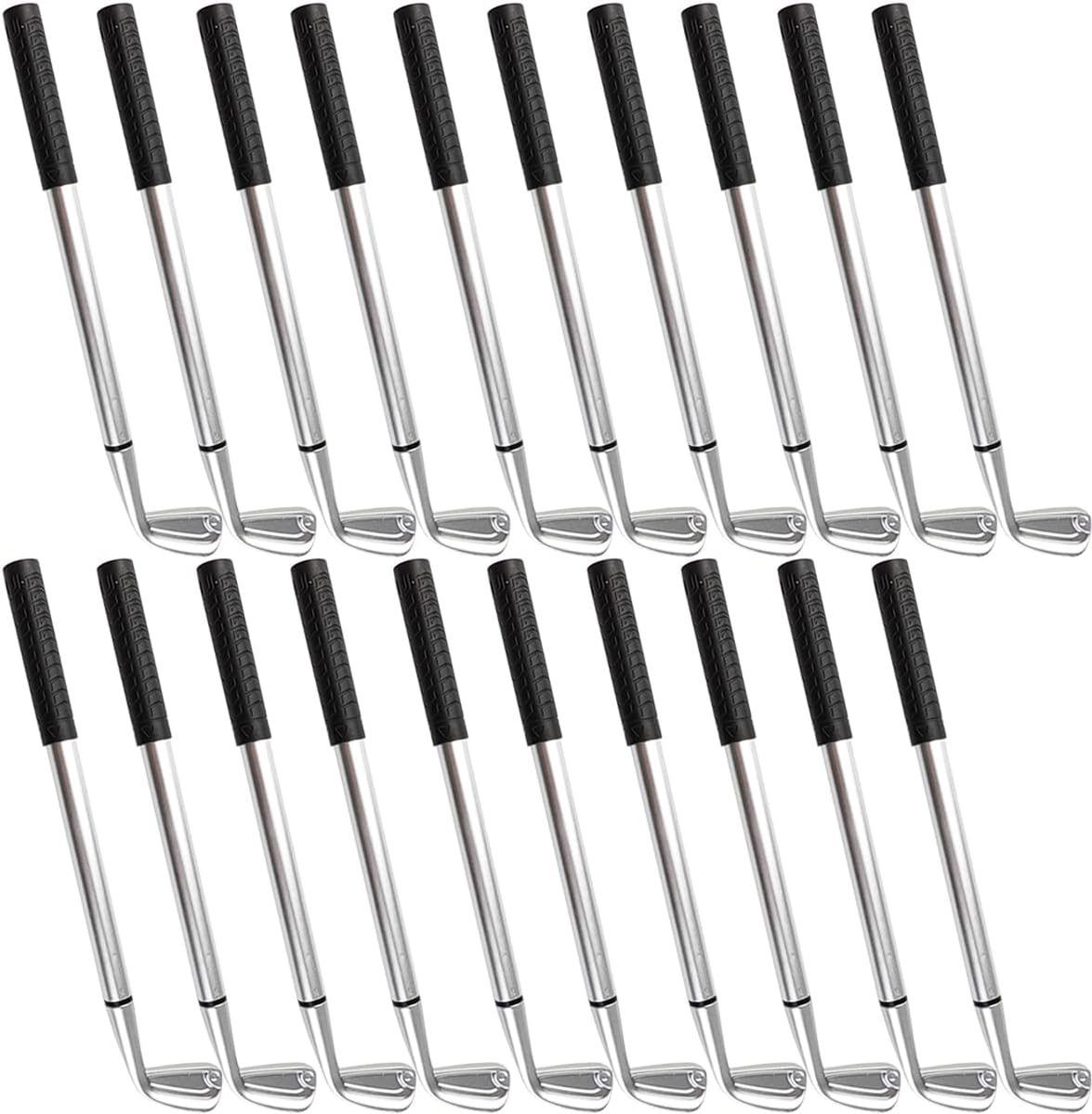 GXXMEI 25PCS Golf Ballpoint Pen Mini Golf Clubs Pens Decorative Golf Pens Funny Sports Ergonomic Pen Golfing Club Props Black Gel Ink for Students Coworkers Office Stationery Supplies