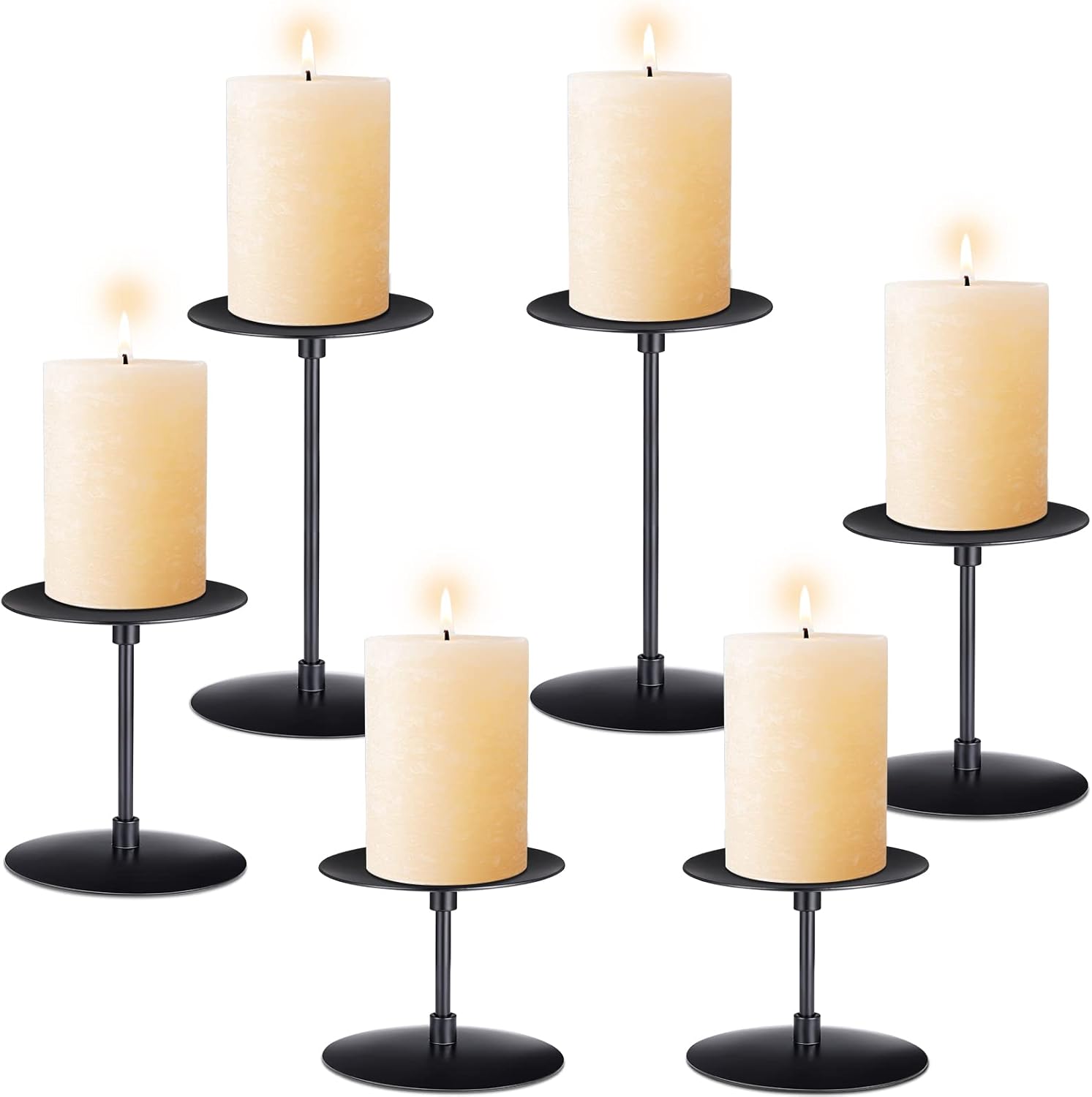 Pillar Candle Holders Metal Candle Stand Minimalism Modern