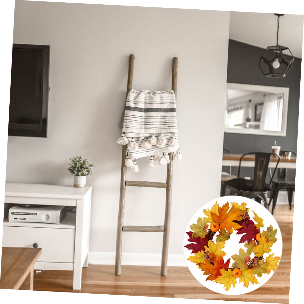 Toyvian 3pièces Guirlande De Décoration Halloween avec Citrouilles Et Érable Idéale pour Fêtes Décorations De Maison Orange
