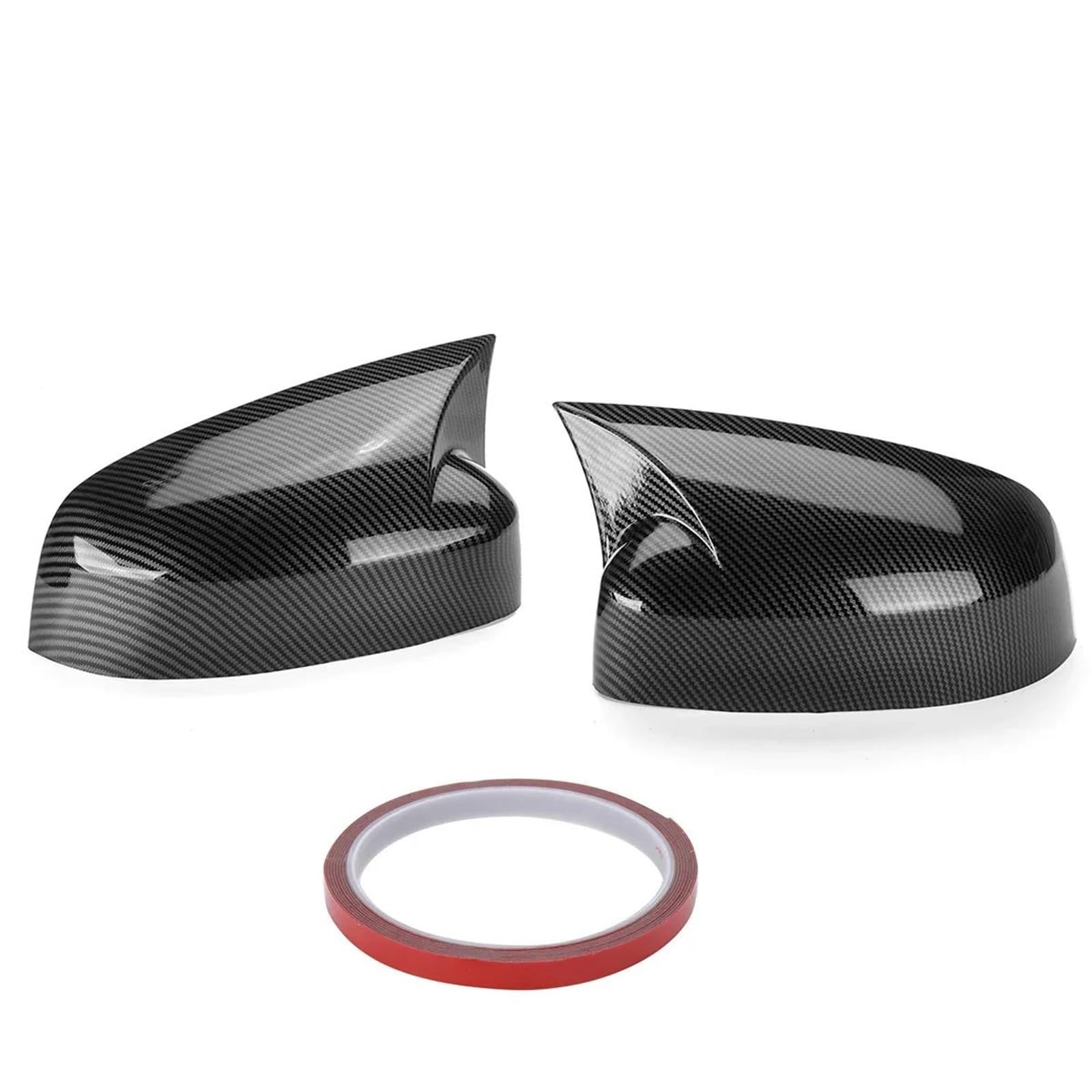 Calotte Copri Specchietti Retrovisori In Carbon Look Per Ford Focus 2/3 E Mondeo MK4 – Coppia Laterali, Facili Da Montare, Antigraffio