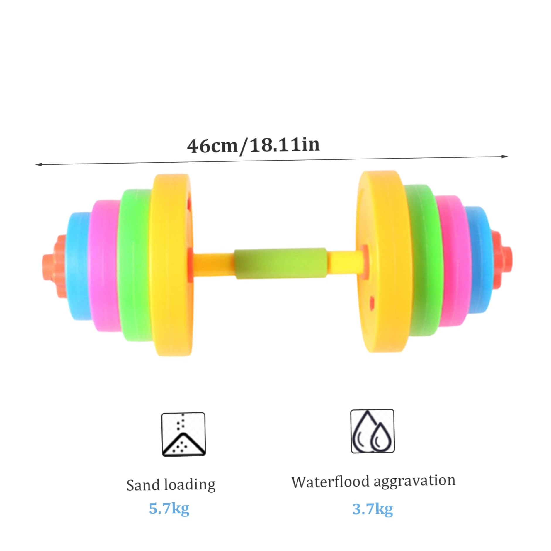 Set Haltères Réglables Pour Enfants – Remplies D’eau Ou De Sable, Colorées, Pour Développer La Musculature