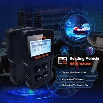 OBDII Diagnostic Car Scanner & Reader Tool, Multilingual Support for Self-Diagnosis to Read and Clarify Vehicle Failure Codes Since 1996