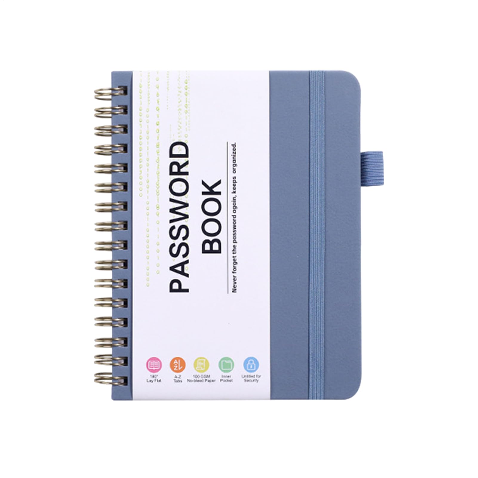DzpKrka A6 Address Book with Alphabet Index Address and Password Book Hardcover Password Journal Small Pa-ssword Keeper 56 Pages Easy to Carry Secure Organizer for Important Website Ad-Dress