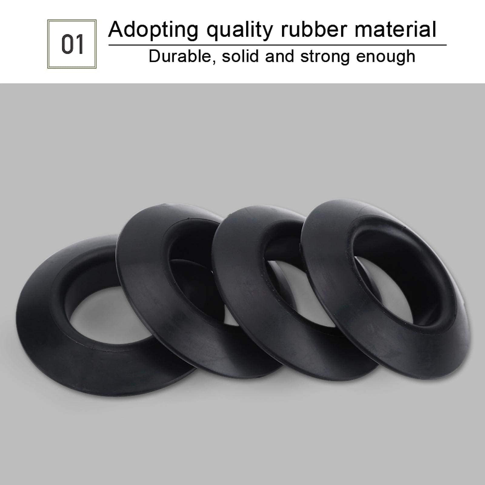 Vbest life Anillos de Goteo duraderos de 4 Piezas, pr¡§¡écticos Anillos de Goteo de Goma para el Eje de Las paletas de Rafting en Canoa de Kayak