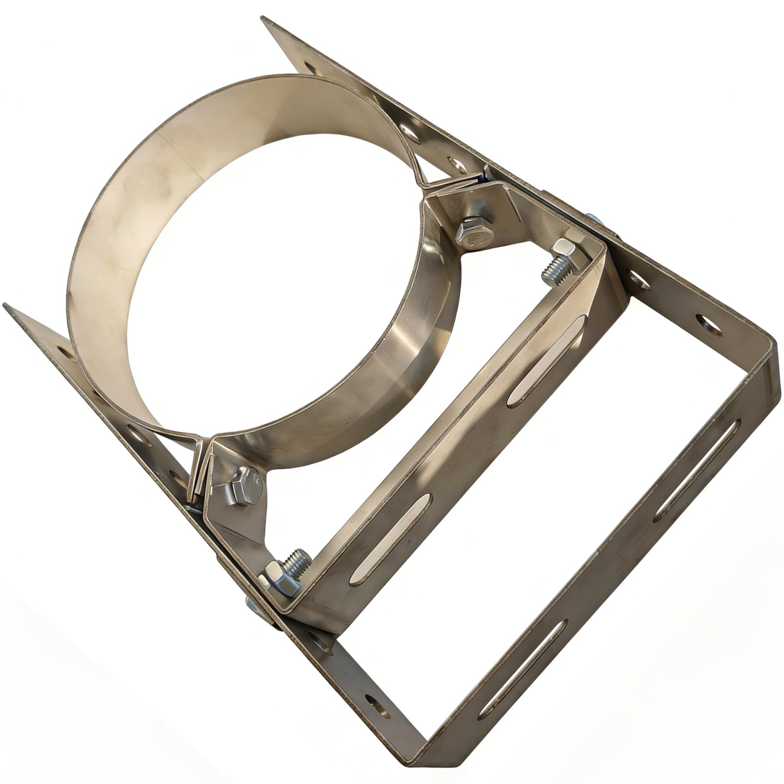 Uikios B Version Stainless Steel Chimney Flue Pipe Racket 1.8Mm Thick For Firmness And Power Heavy Duty Stove Pipe Racket
