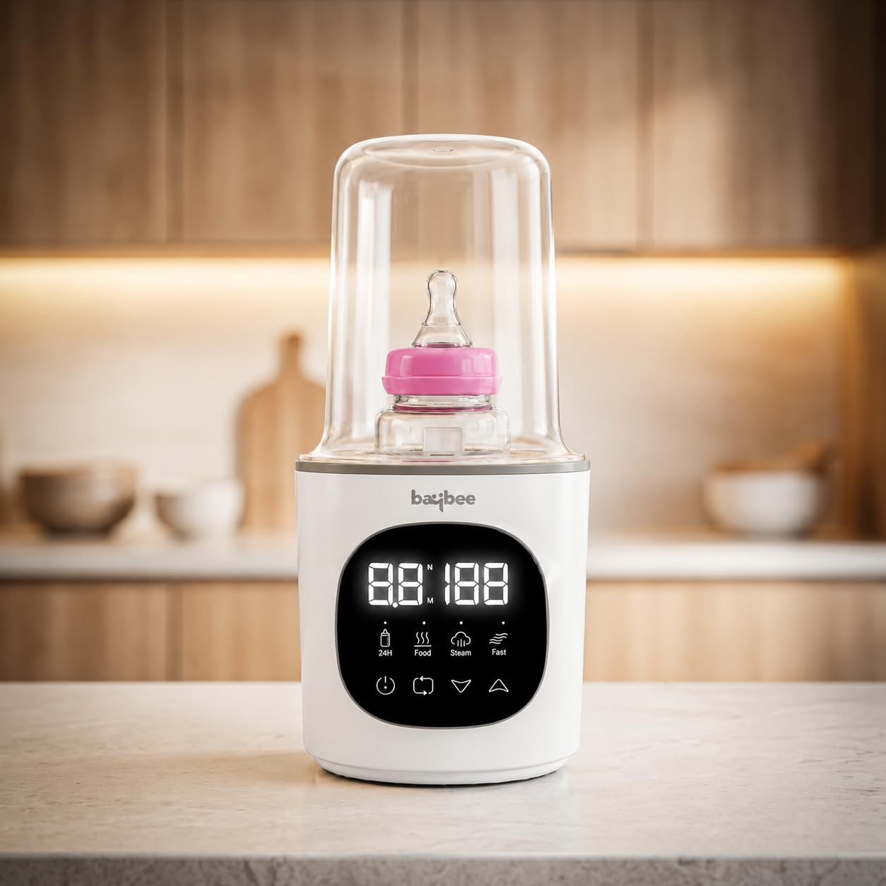 Baybee Baby Bottle Warmer Cum Sterilizer | Baby Feeding Bottle Sterilizer for Baby with Fast Warming & 24H Keep Warm | Portable Bottle Warmer for Milk with Auto Shut-Off & Smart Touch Display-image-44