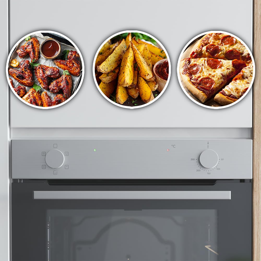 Cecotec Forno Integrabile Multifunzione Convenzionale 80L Bolero Hexa C126400 Line. 2800 W, 5 funzioni, basso consumo, luce interna, Steam Assist, Steam EasyClean, porta fredda con 2 cristalli
