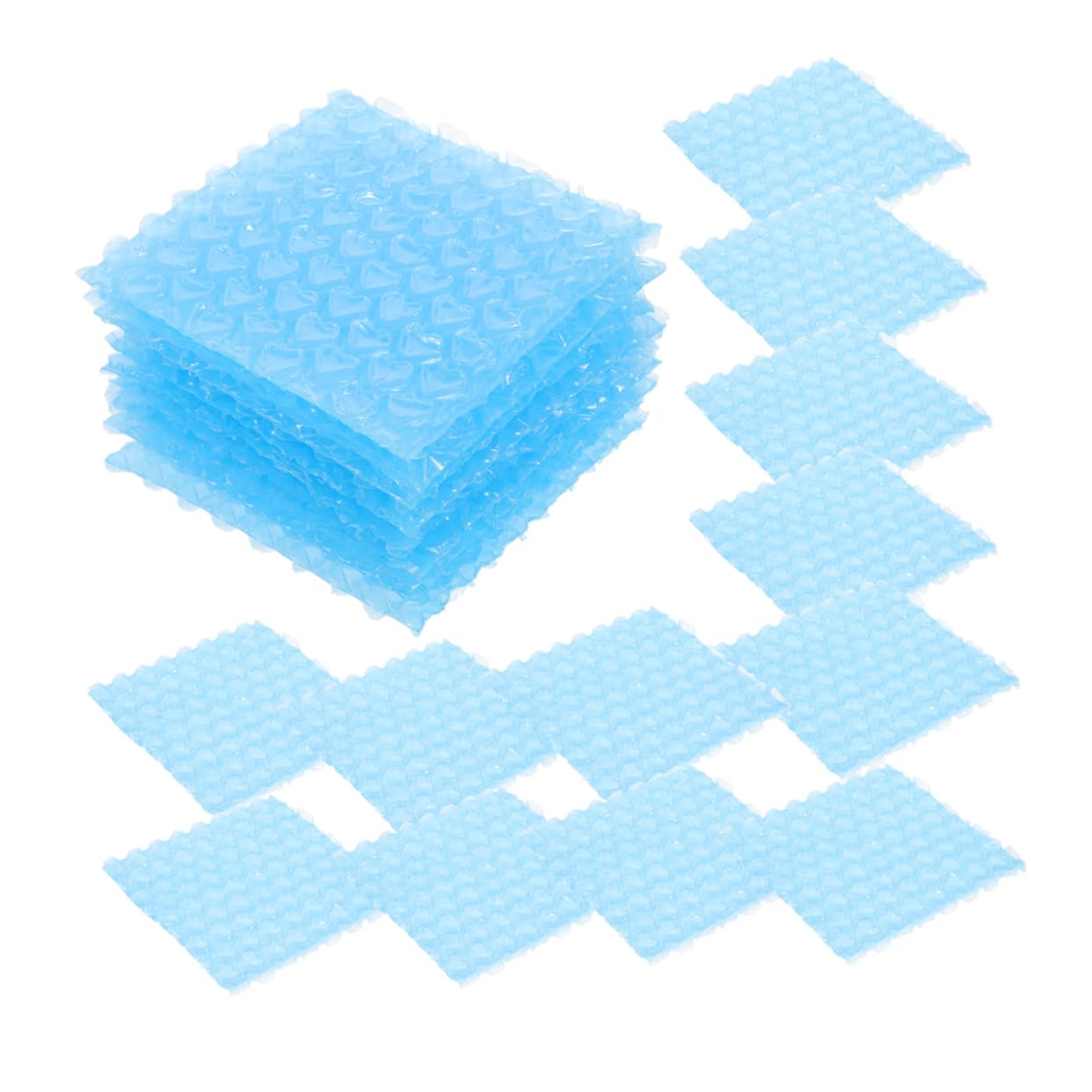 Cabilock 100pcs Bubble Mailer Pouches Heart Shape Protective Packaging for Glasses Electronics Pp Material and Impact-resistant