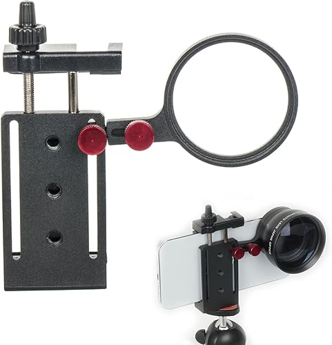 Soporte adaptador de abrazadera de teléfono inteligente Came-TV para filtro ND de 2.047in y lente compatible con iPhone 14 Max Pro
