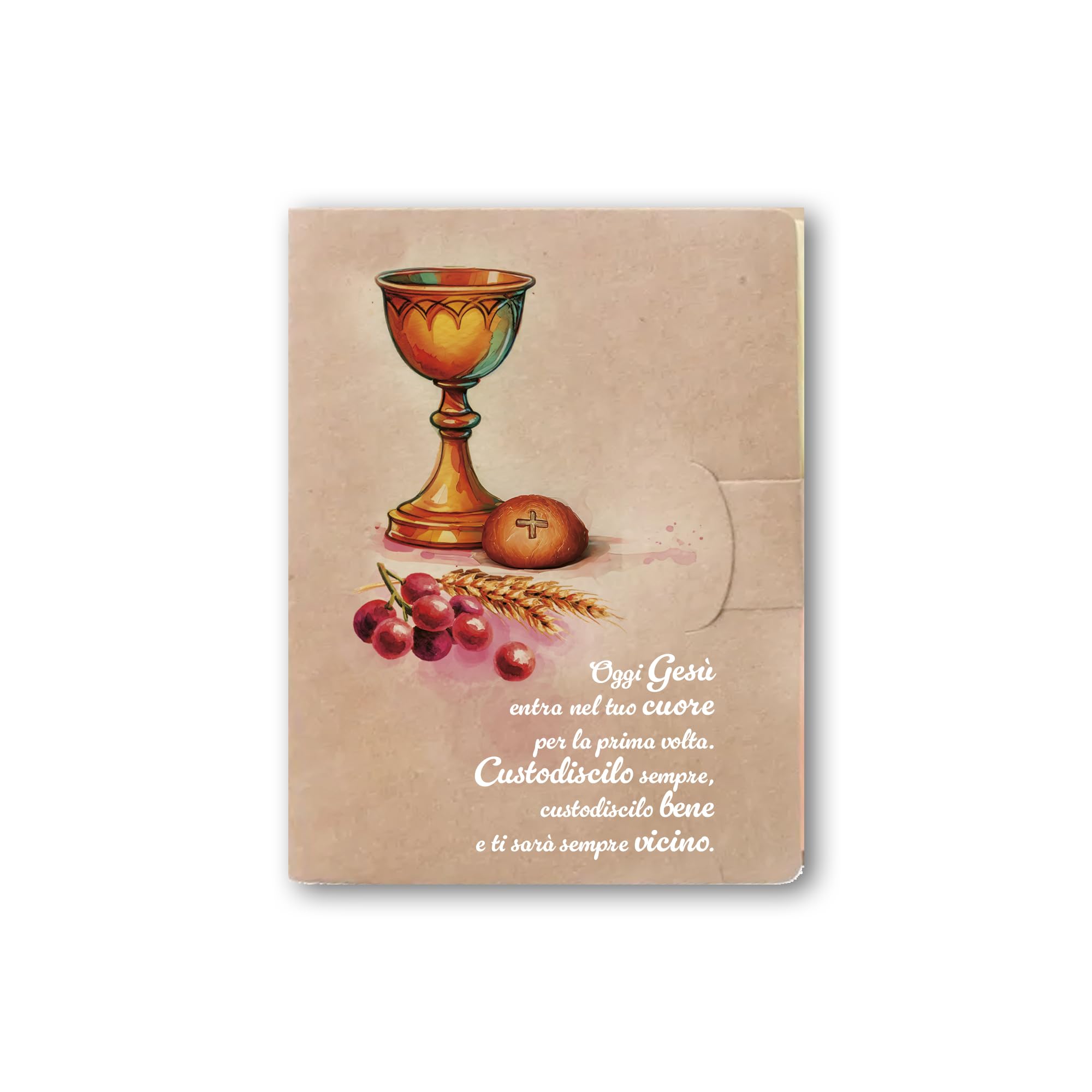 Notepad Première Communion Frères Bonella avec marque-page eucharistique