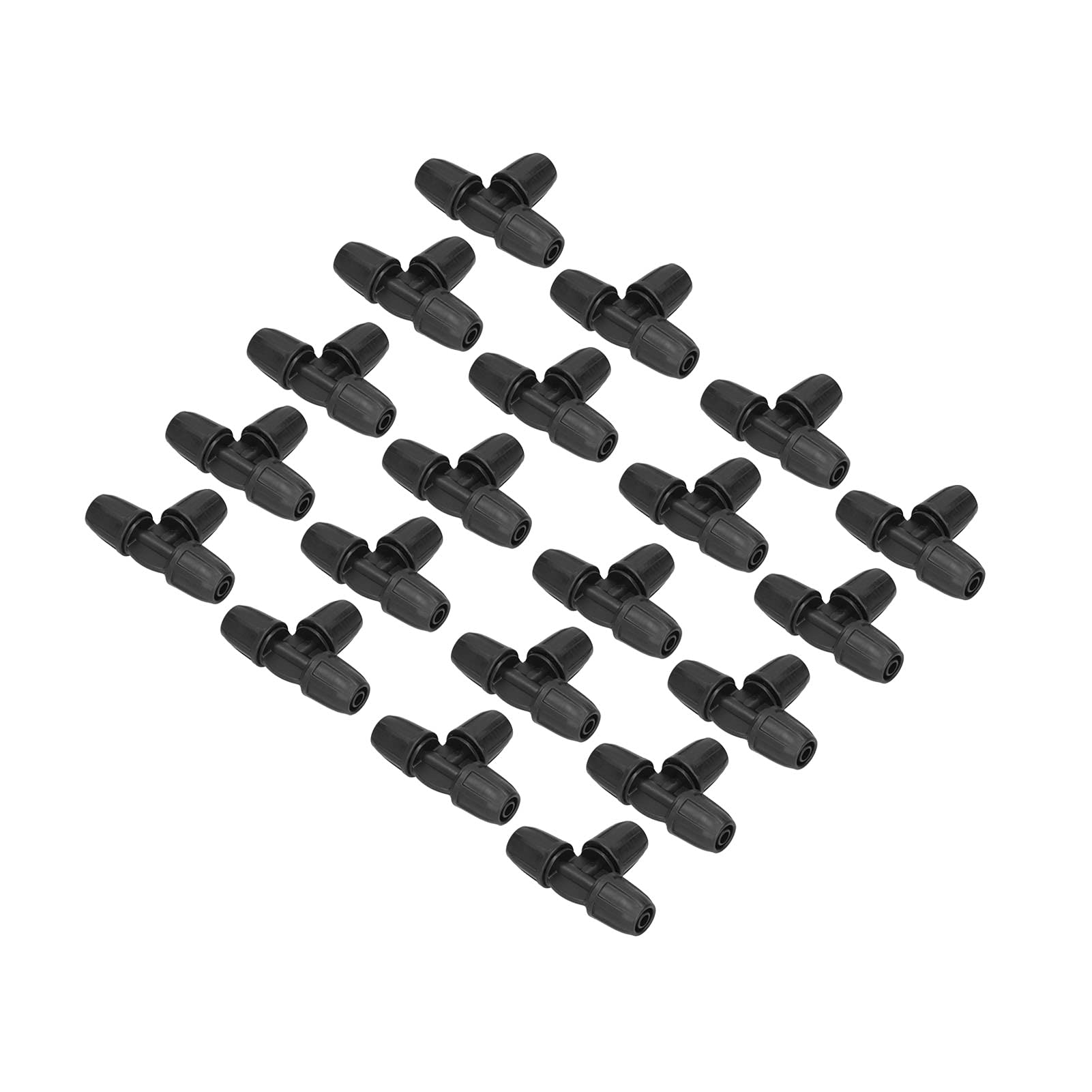 needlid Straight Tee Joint, Tee Connector Good Sealing Adjustable ABS for Lawn for Garden for Public Green Space for Greenhouse for 811 Pipes